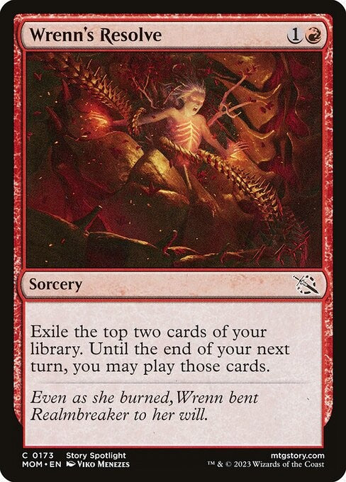 Wrenn's Resolve - MOM - Near Mint MTG