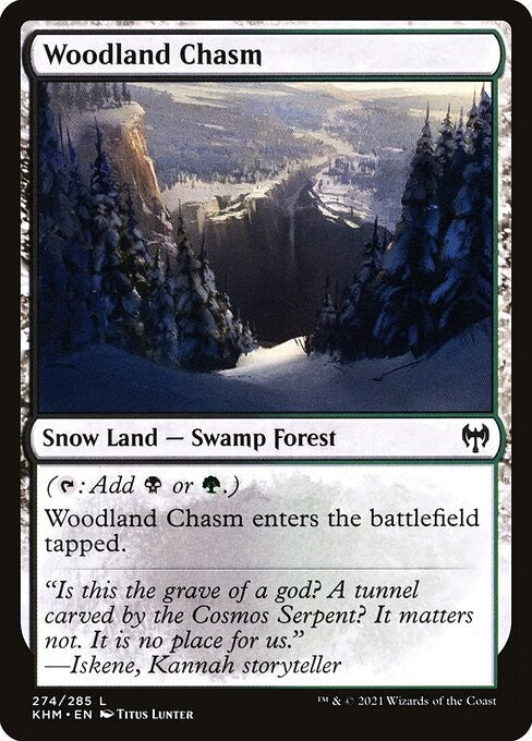 Woodland Chasm - KHM - Near Mint MTG