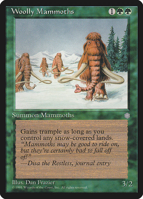 Woolly Mammoths - ICE - Near Mint MTG